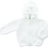Angel Dear Chenille Hoodie, 0-6 Months - White
