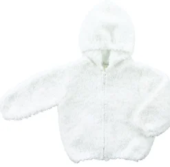 Angel Dear Chenille Hoodie, 0-6 Months - White