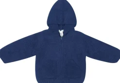 Angel Dear Chenille Hoodie, 0-6 Months - Navy