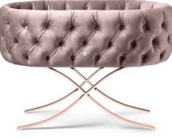 Aristot Bassinet - Velvet Button Dusty Rose