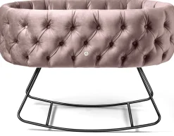 Aristot Bassinet - Velvet Button Dusty Rose