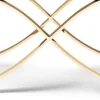 Aristot Curule Base - Gold