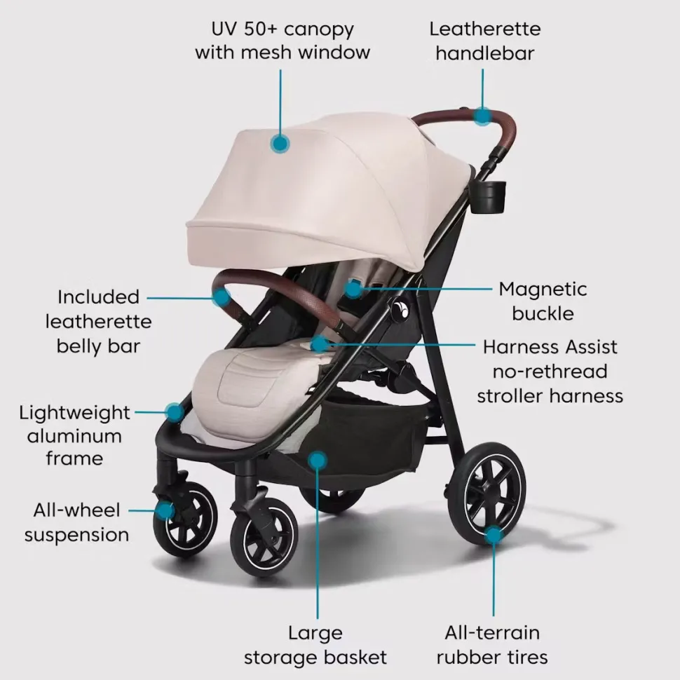 Baby Jogger City Mini Air Lightweight Stroller - Frosted Ivory