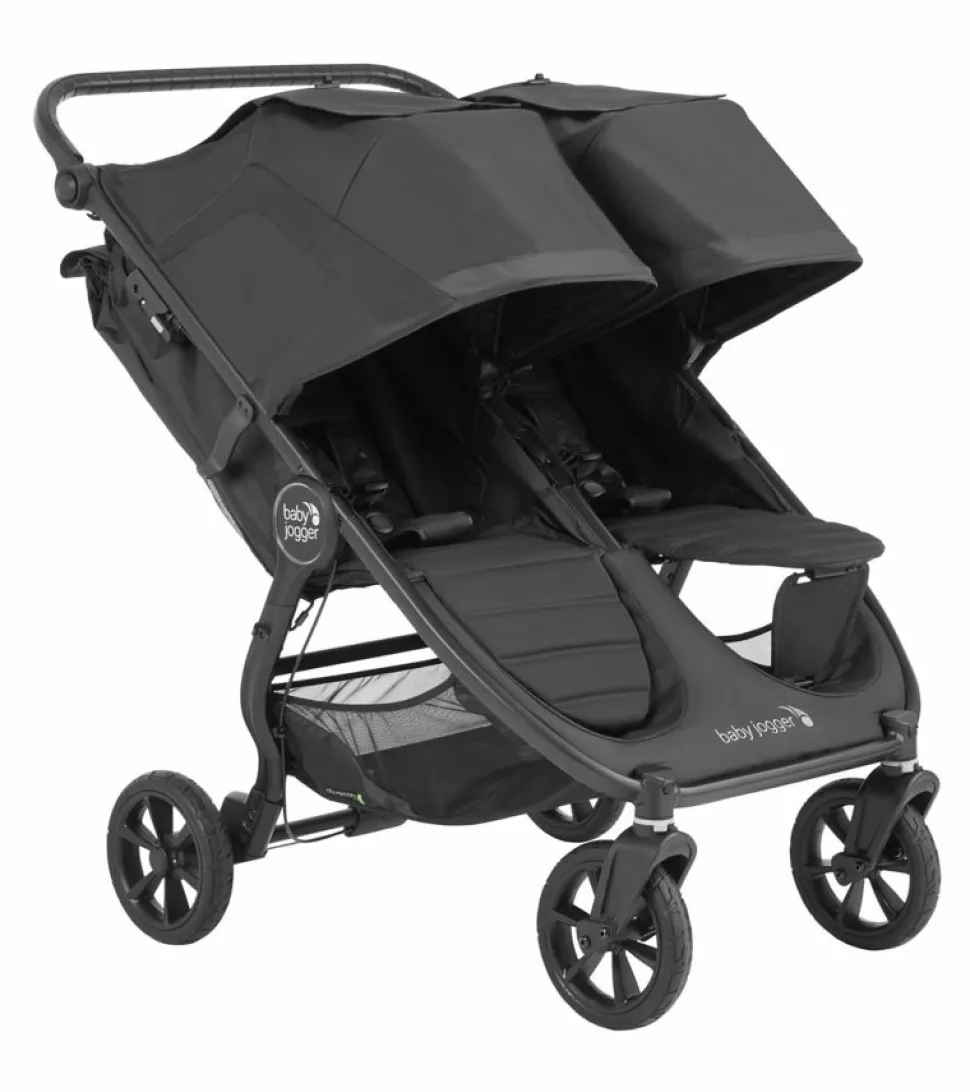 Baby Jogger City Mini GT2 Side by Side Double Stroller + Parent Console Bundle - Jet