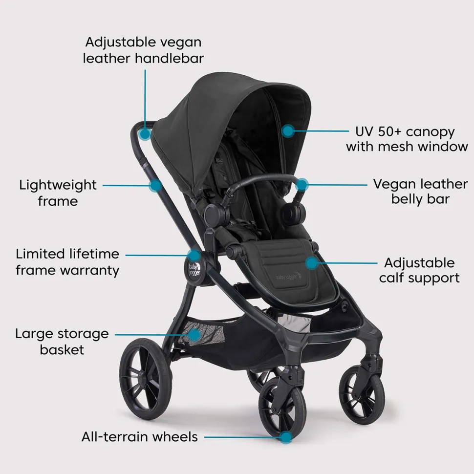 Baby Jogger City Sights + City GO 2 Travel System - Rich Black