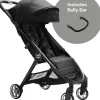 Baby Jogger City Tour 2 Ultra-Compact Travel Stroller + Belly Bar Bundle - Jet