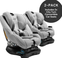 Baby Jogger City Turn Rotating Convertible Car Seat (2 Pack) - Paloma Greige