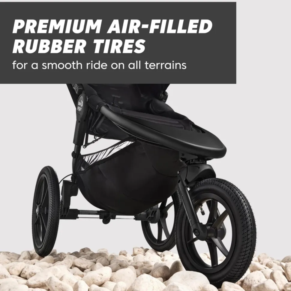 Baby Jogger Summit X3 Single Jogging Stroller - Midnight Black