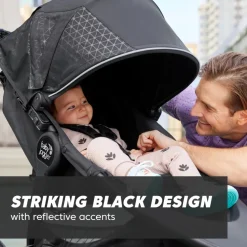 Baby Jogger Summit X3 Single Jogging Stroller - Midnight Black
