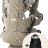BabyBjorn Baby Carrier Free, 3D Mesh + Cover Bundle - Gray Beige / Black