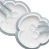 BabyBjorn Baby Plate, Spoon and Fork, 2 sets - Powder Blue