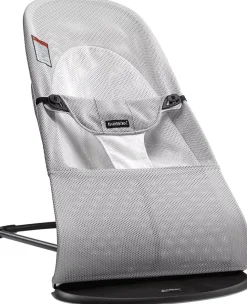 BabyBjorn Bouncer Balance Soft, Mesh - Silver / White / Black Frame
