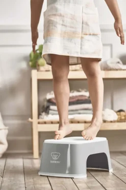 BabyBjorn Step Stool - Grey/White