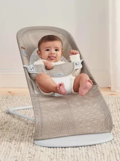 BabyBjörn Bouncer Balance Soft, Light Gray Frame Mesh Gray Beige/Grey