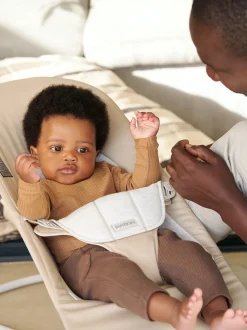 BabyBjörn Bouncer Balance Soft, Light Gray Frame Cotton/Jersey Beige/Grey