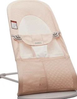 BabyBjörn Bouncer Balance Soft, Light Gray Frame Mesh Pearly Pink/Grey