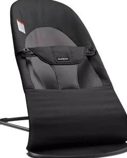 BabyBjörn Bouncer Balance Soft, Black Frame Cotton Black/Dark Grey