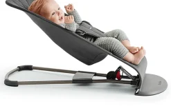 BabyBjörn Bouncer Bliss, Dark Gray Frame Mesh Pearly Pink