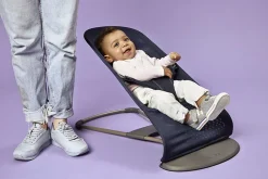BabyBjörn Bouncer Bliss, Dark Gray Frame Mesh Navy Blue