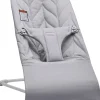 BabyBjörn Bouncer Bliss, Light Gray Frame Petal Quilt Cotton Light Gray