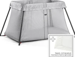 BabyBjörn Travel Crib Light Bundle - Silver