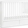 Babyletto Bento 3-in-1 Convertible Storage Crib w/ Toddler Bed Conversion Kit - White