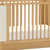 Babyletto Bondi Boucle 4-in-1 Convertible Crib w/ Toddler Bed Conversion Kit - Honey / Ivory Boucle