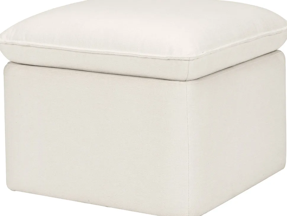 Babyletto Cali Storage Ottoman - Performance Cream Eco-Weave