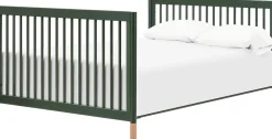 Babyletto Gelato 4-in-1 Convertible Crib w/Toddler Bed Conversion Kit - Forest Green w/Vegan Blonde Leather Feet
