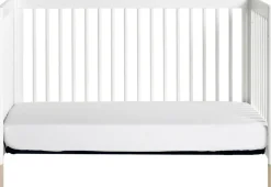 Babyletto Gelato 4-in-1 Convertible Crib w/Toddler Bed Conversion Kit - White w/ Washed Natural Feet
