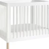 BabyLetto Gelato 2-in-1 Mini Crib - White/Natural
