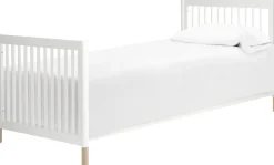 BabyLetto Gelato 2-in-1 Mini Crib - White/Natural