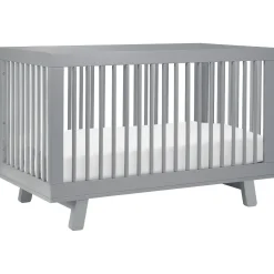 Babyletto Hudson 3-in-1 Convertible Crib with Toddler Bed Conversion Kit - Grey