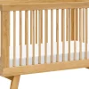 Babyletto Hudson 3-in-1 Convertible Crib with Toddler Bed Conversion Kit - Honey