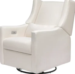 Babyletto Kiwi Electronic Glider Recliner w/ USB - Performance Cream Eco-Weave