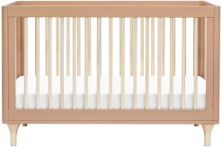 Babyletto Lolly 3-In-1 Convertible Crib with Toddler Bed Conversion Kit - Canyon/Washed Natural