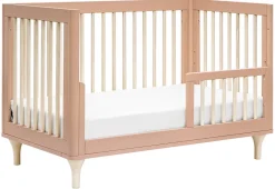Babyletto Lolly 3-In-1 Convertible Crib with Toddler Bed Conversion Kit - Canyon/Washed Natural