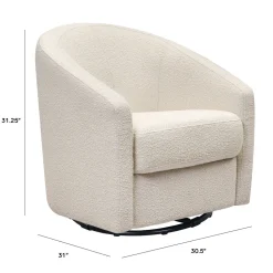 Babyletto Madison Swivel Glider - Ivory Boucle