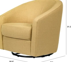 Babyletto Madison Swivel Glider - Performance Dijon Eco-Twill