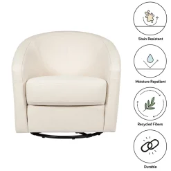 Babyletto Madison Swivel Glider - Performance Natural Eco-Twill