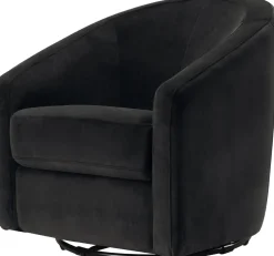 Babyletto Madison Swivel Glider - Black Velvet