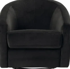 Babyletto Madison Swivel Glider - Black Velvet