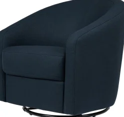 Babyletto Madison Swivel Glider - Performance Navy Eco-Twill