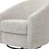 Babyletto Madison Swivel Glider - Black White Boucle