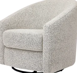 Babyletto Madison Swivel Glider - Black White Boucle