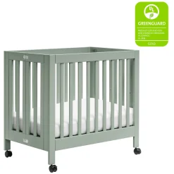 Babyletto Origami Mini Crib - Light Sage