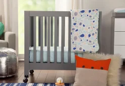 Babyletto Origami Mini Crib - Grey