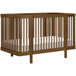 Babyletto Pogo 8-in-1 Convertible Crib w/All-Stages Conversion Kits - Natural Walnut