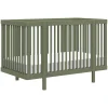Babyletto Pogo 8-in-1 Convertible Crib w/All-Stages Conversion Kits - Olive