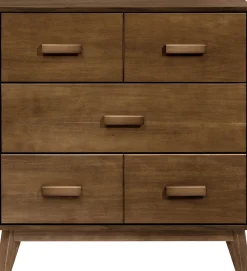 Babyletto Scoot 3-Drawer Changer Dresser w/Removable Changing Tray - Natural Walnut